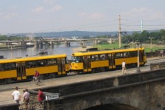 Dresden, Augustusbrücke, 20. July 2004